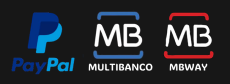 PayPal, MBWay, Multibanco